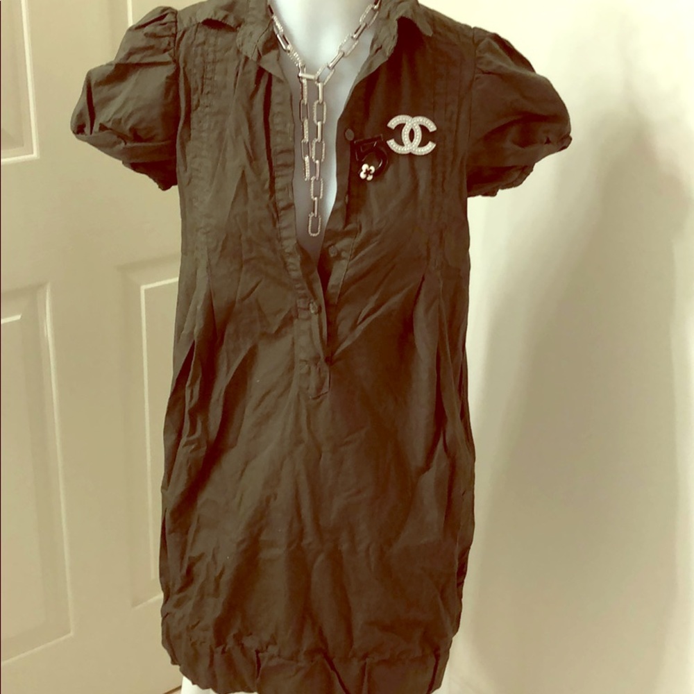 Diva Neva army cotton flirty dress